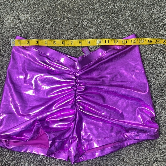 Skims METALLIC SWIM V-WAIST SHORT Dragon Fruit Sz large - Picture 11 of 12